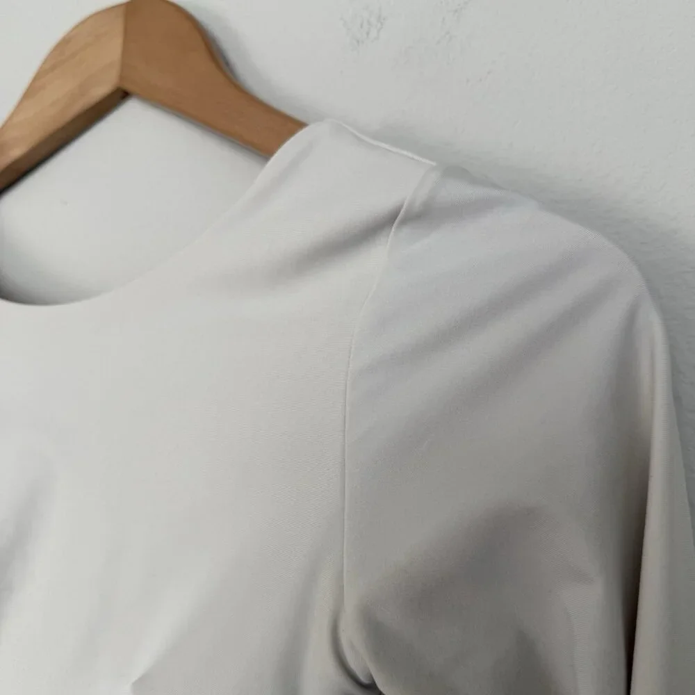 Aritzia Manola Cora Crop Top Ivory Size XS Activewear‎ Fitness Workout Gym - Picture 3 of 7